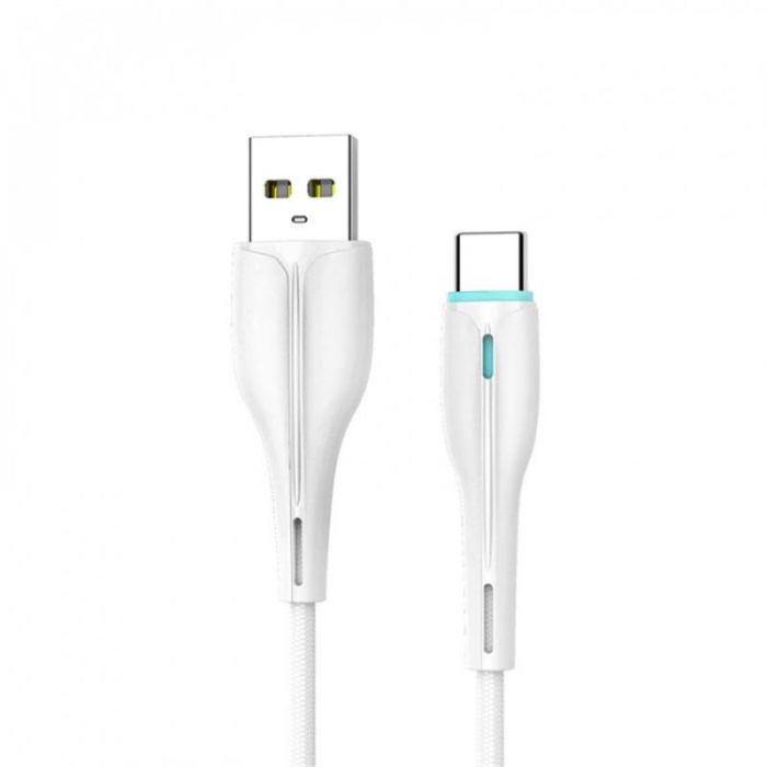 Кабель SkyDolphin S48T USB - USB Type-C (M/M), 1 м, White (USB-000425)