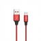 Кабель SkyDolphin S55V Neylon USB - micro USB (M/M), 1 м, Red (USB-000439)