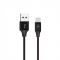 Кабель SkyDolphin S55L Neylon USB - Lightning (M/M), 1 м, Black (USB-000434)