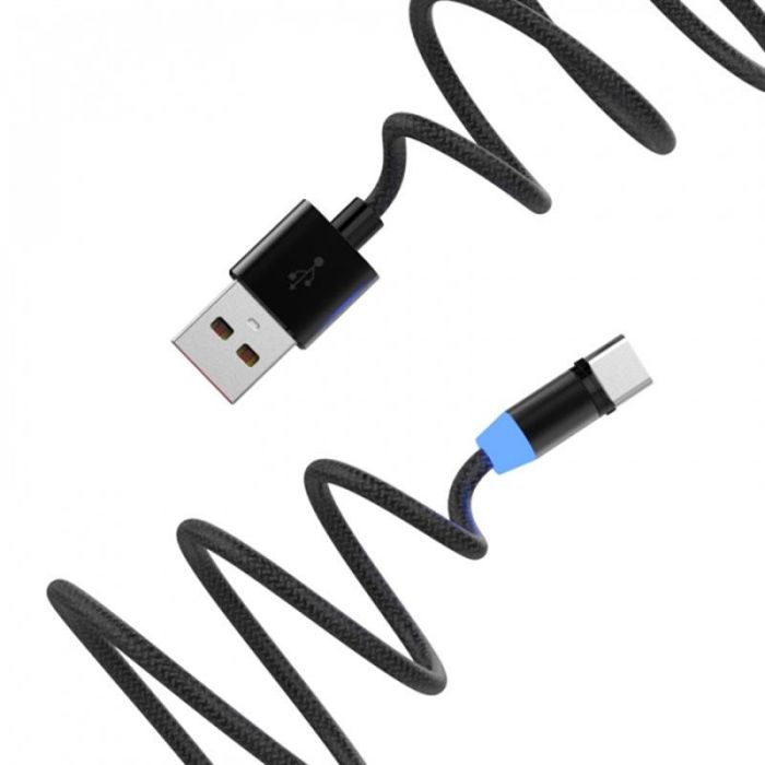 Кабель SkyDolphin S59T Magnetic USB - USB Type-C (M/M), 1 м, Black (USB-000441)