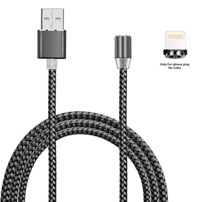 Кабель XoKo SC-355i Magneto USB - Lightning (M/M), 1.2 м, Grey (SC-355i MGNT-GR)