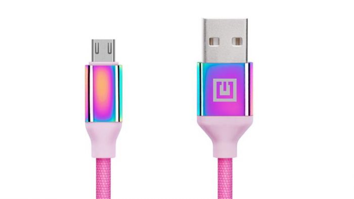 Кабель REAL-EL Premium USB - micro USB (M/M), 1 м, Rainbow (EL123500052)