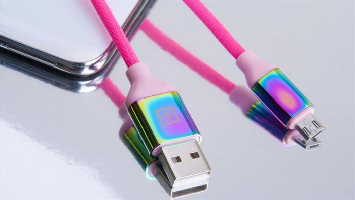 Кабель REAL-EL Premium USB - micro USB (M/M), 1 м, Rainbow (EL123500052)