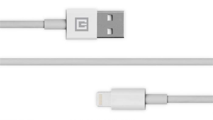 Кабель REAL-EL USB-Lightning 2m, White (EL123500056)