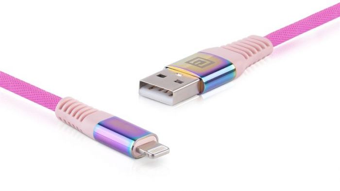 Кабель REAL-EL USB - Lightning (M/M), 1 м, Rainbow (EL123500051)