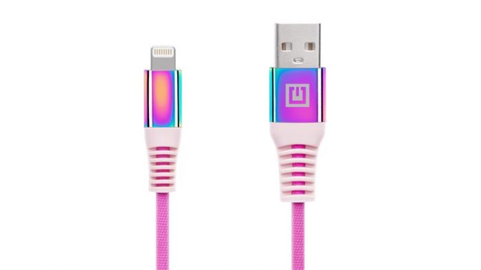 Кабель REAL-EL USB - Lightning (M/M), 1 м, Rainbow (EL123500051)