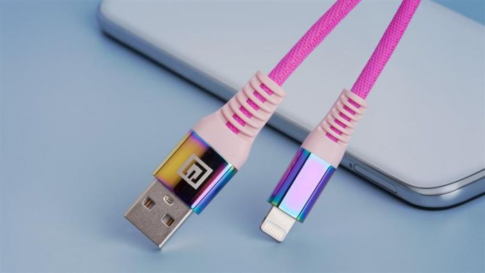 Кабель REAL-EL USB - Lightning (M/M), 1 м, Rainbow (EL123500051)