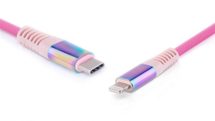 Кабель REAL-EL Rainbow USB-C-Lightning, 1м (EL123500054)