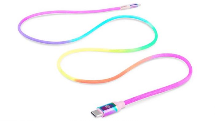 Кабель REAL-EL Rainbow USB-C-Lightning, 1м (EL123500054)