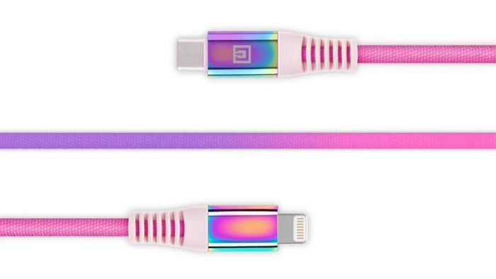 Кабель REAL-EL Rainbow USB-C-Lightning, 1м (EL123500054)