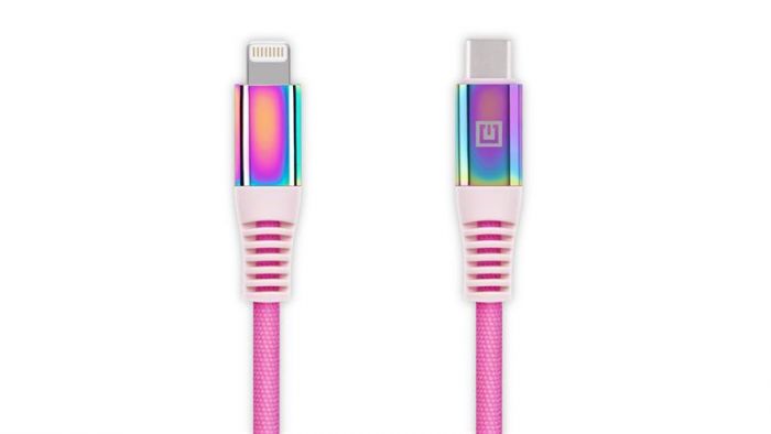 Кабель REAL-EL Rainbow USB-C-Lightning, 1м (EL123500054)