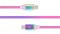 Кабель REAL-EL Premium USB Type-C - USB Type-C (M/M), 1 м, Rainbow (EL123500053)
