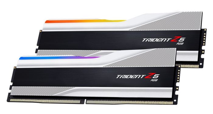 Модуль пам`ятi DDR5 2x32GB/6400 G.Skill Trident Z5 RGB Silver (F5-6400J3239G32GX2-TZ5RS)