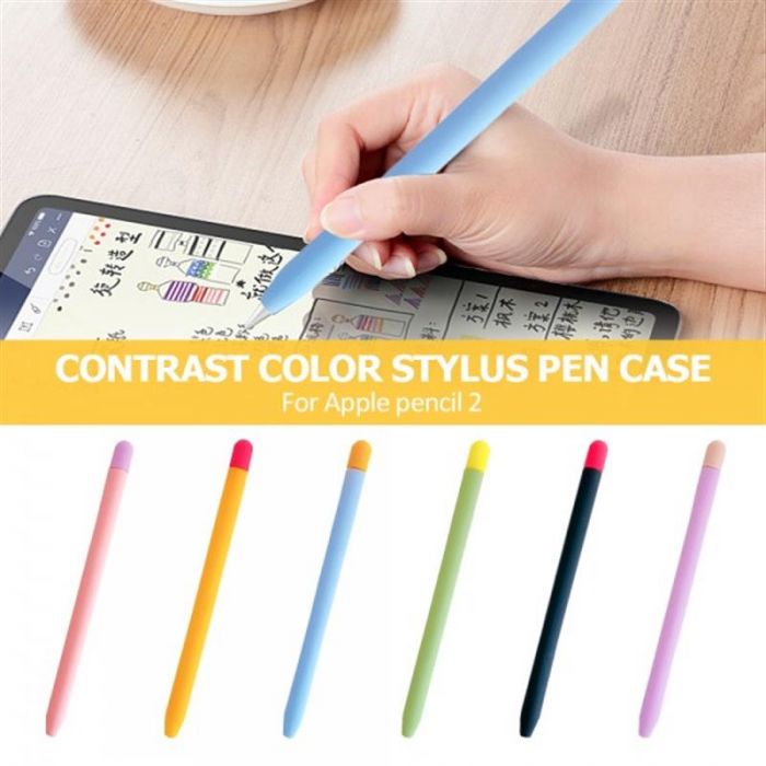 Чохол Goojodoq Matt 2 Golor TPU для стилуса Apple Pencil 2 Blue/Orange (1005002071193896BO)