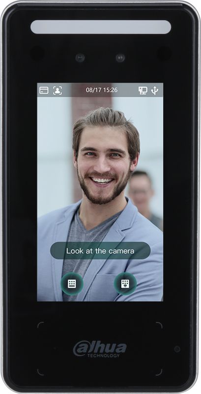 Термінал обліку робочого часу з функцією розпізнавання облич Dahua DHI-ASI6213J-MW