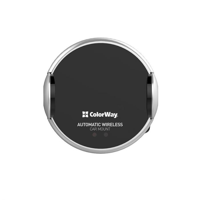 Тримач автомобільний+бездротовий ЗП ColorWay AutoSense Car Wireless Charger 2 15W Black (CW-CHAW036Q-BK)