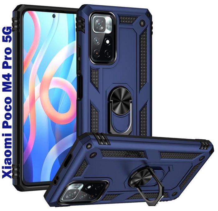 Чохол-накладка BeCover Military для Xiaomi Poco M4 Pro 5G Blue (707121)