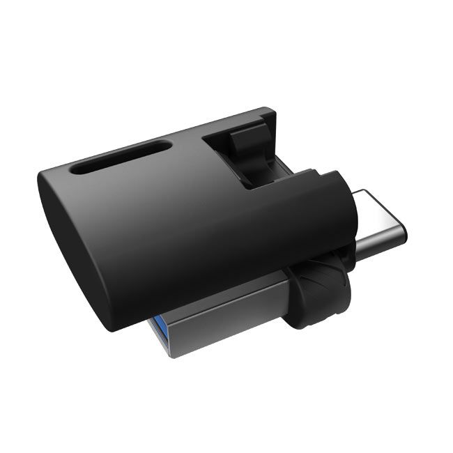 Флеш-накопичувач USB3.2 32GB OTG Type-C Team M211 Black (TM211332GB01)