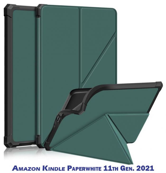 Чохол-книжка BeCover Ultra Slim Origami для Amazon Kindle Paperwhite 11th Gen. 2021 Dark Green (707220)