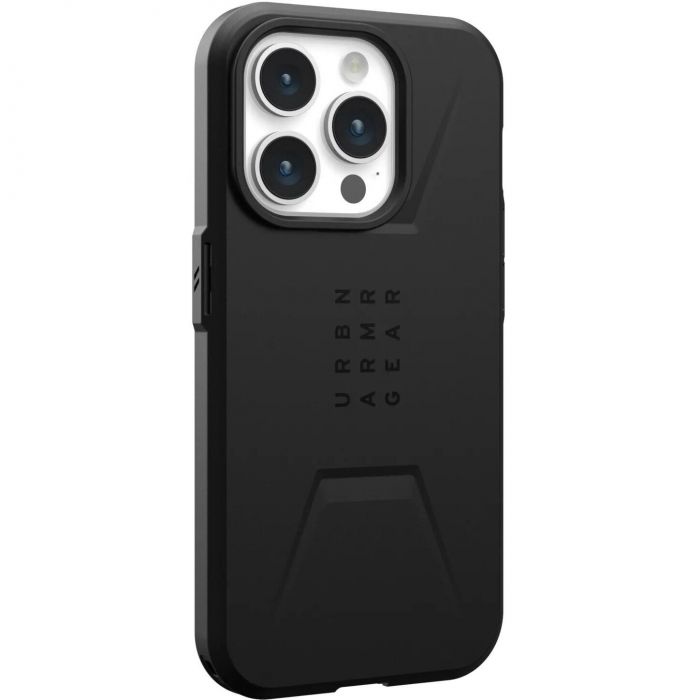 Чохол-накладка Urban Armor Gear Civilian Magsafe для Apple iPhone 15 Pro Black (114275114040)