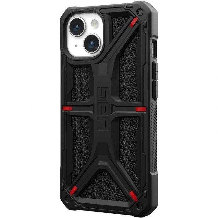 Чохол-накладка Urban Armor Gear Monarch для Apple iPhone 15 Kevlar Black (114289113940)