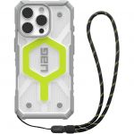Чохол-накладка+ремінець Urban Armor Gear Pathfinder Clear Magsafe для Apple iPhone 16 Pro Active Neon Lanyard (1144641BV01)