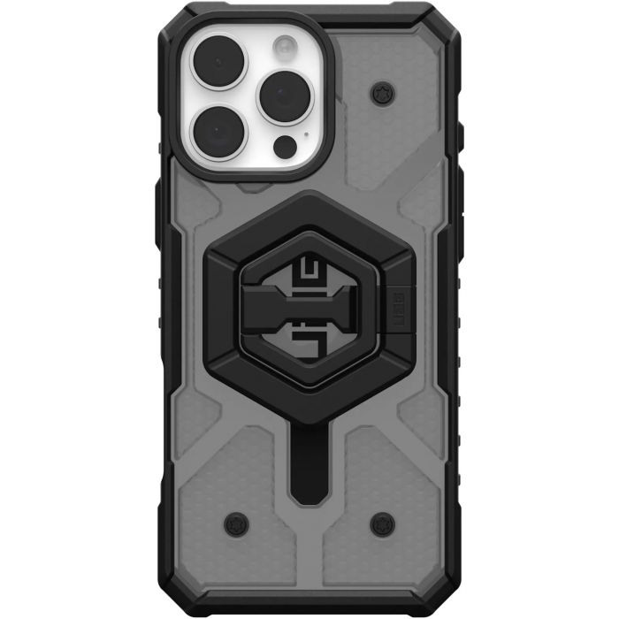 Чохол-накладка Urban Armor Gear Magsafe для Apple iPhone 16 Pro Max Ash/Black Stand (1144651BV02)