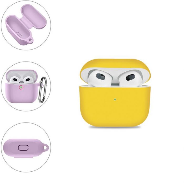 Чохол для навушників BeCover для Apple AirPods (3nd Gen) Yellow (707233)