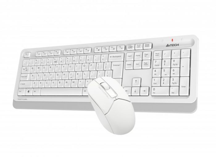 Комплект (клавіатура, миша) бездротовий A4Tech FG1012 White