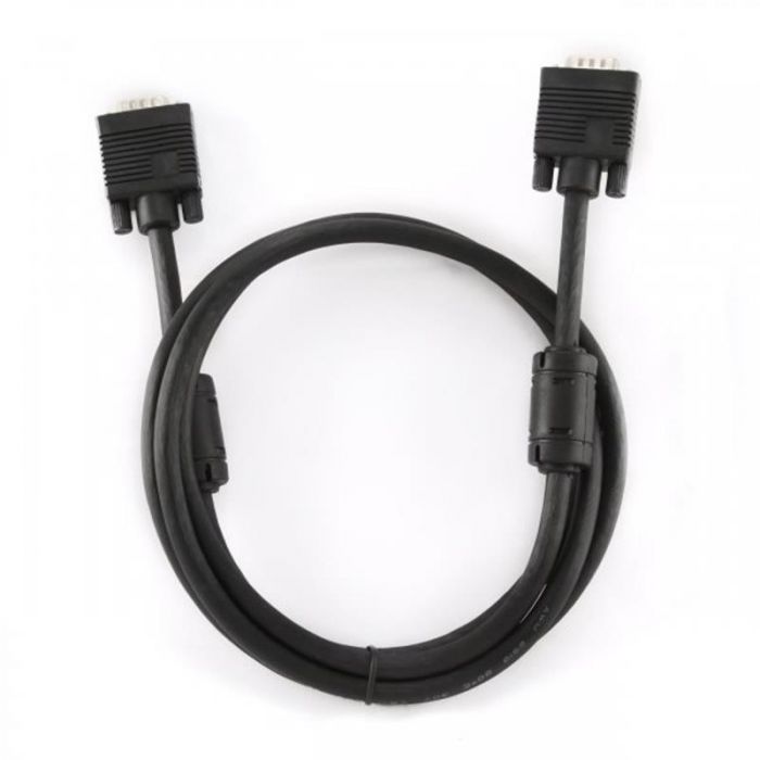 Кабель Cablexpert VGA - VGA (M/M), подвійне екранування, з 2-ма феритами, 1.5 м, чорний (CCB-PPVGA-1.5M)