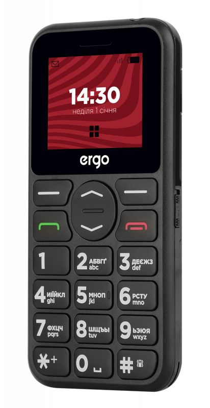 Мобiльний телефон Ergo R181 Dual Sim Black