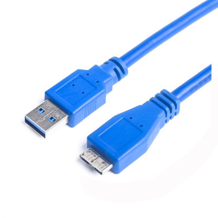 Кабель ProLogix (PR-USB-P-12-30-18m) USB 3.0 AM/MicroBM, синій, 1,8м