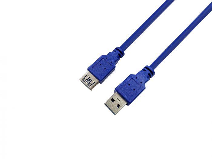 Кабель ProLogix (PR-USB-P-11-30-18m) USB 3.0 AM/AF, синій, 1.8 м_бн