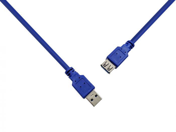 Кабель ProLogix (PR-USB-P-11-30-3m) USB 3.0 AM/AF, синій, 3м