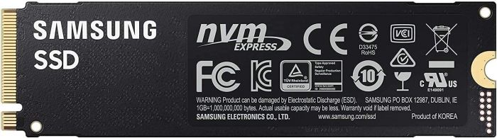 Накопичувач SSD  1ТB Samsung 980 PRO M.2 2280 PCIe 4.0 x4 NVMe V-NAND MLC (MZ-V8P1T0BW)