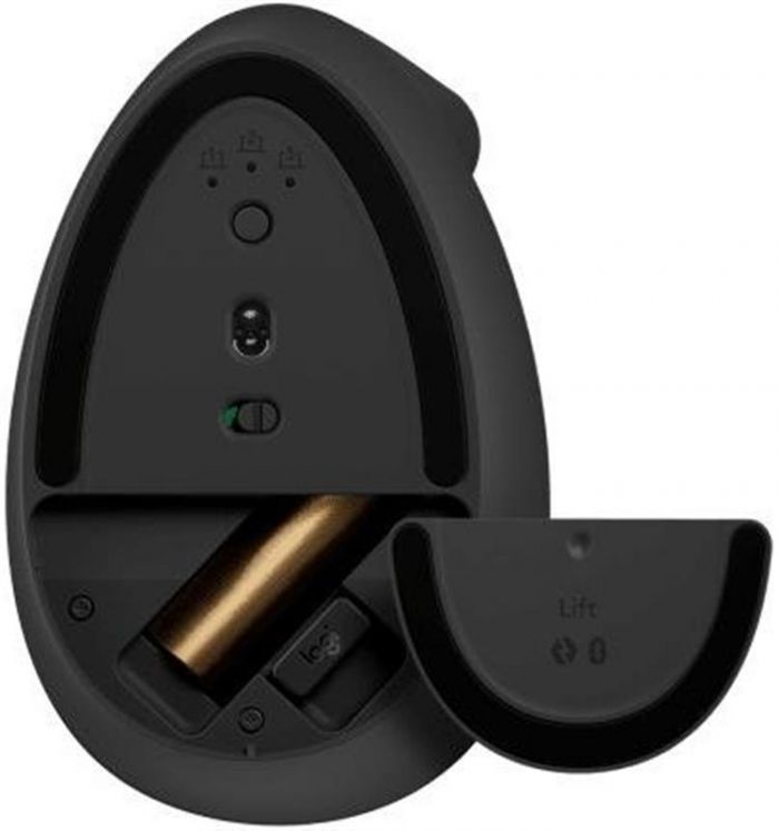 Мишка бездротова Logitech Lift Vertical Ergonomic Graphite (910-006473)