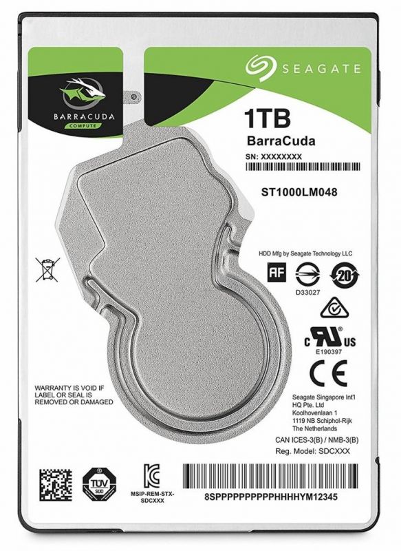 Накопичувач HDD 2.5" SATA 1.0TB Seagate BarraCuda 5400rpm 128MB (ST1000LM048)