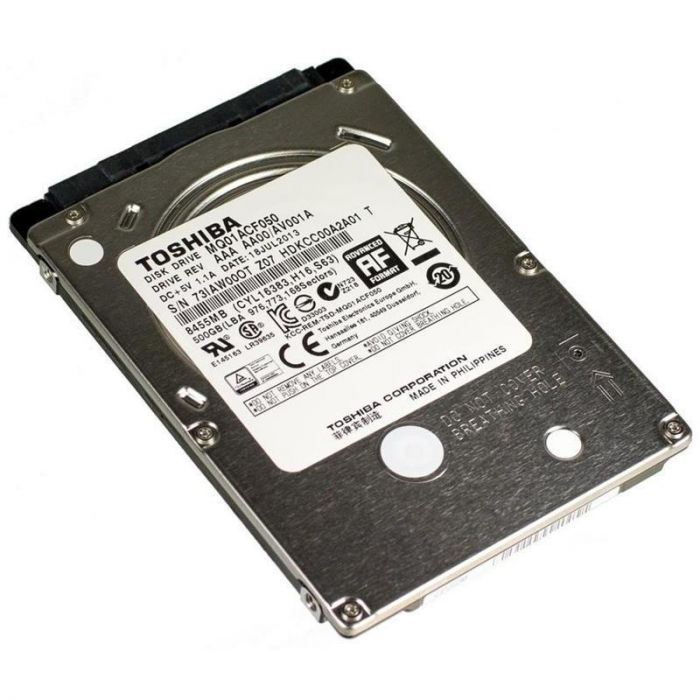 Накопичувач HDD 2.5" SATA  500GB Toshiba 7200rpm 16MB (MQ01ACF050)