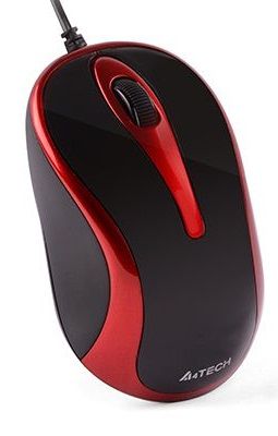 Миша A4Tech N-350-2 Red/Black V-Track