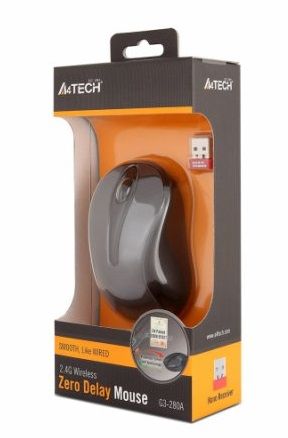 Миша бездротова A4Tech G3-280A Grey