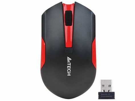 Мишка бездротова A4Tech G3-200N Black/Red USB V-Track