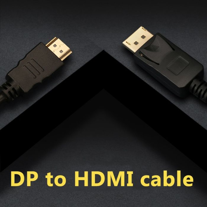 Кабель Prologix DisplayPort - HDMI V 1.2 (M/M), 1 м, Black (PR-DP-HDMI-P-02-30-1m)