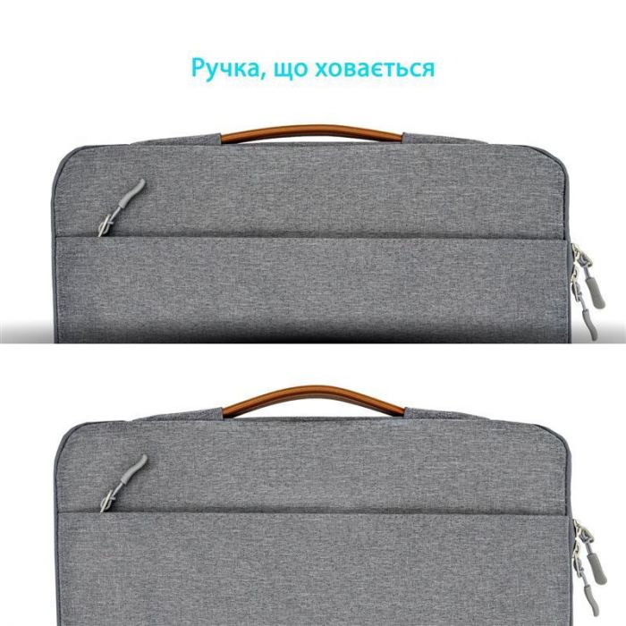 Чохол-сумка для ноутбука Grand-X SLX-15G 15" Grey