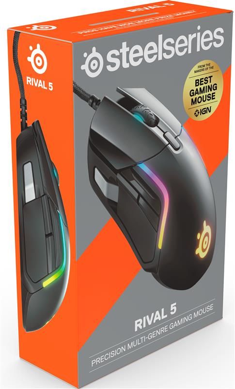 Миша SteelSeries Rival 5 Black (62551)