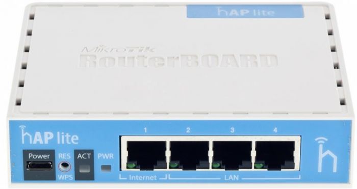 Бездротовий маршрутизатор Mikrotik hAP lite (RB941-2ND)