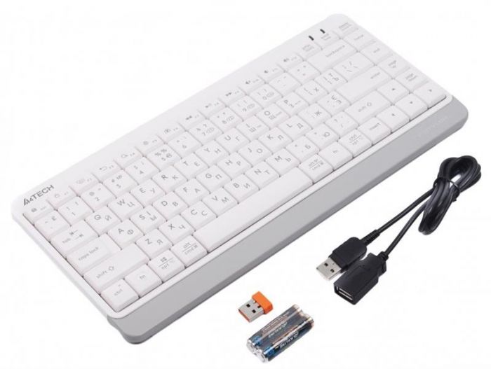 Клавіатура бездротова A4Tech FBK11 White USB