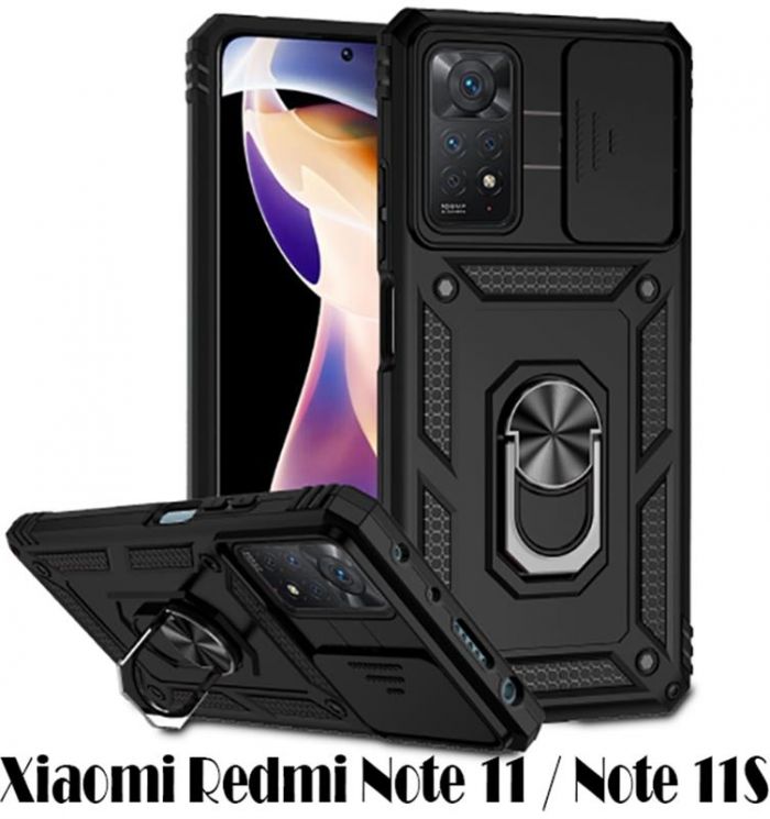 Чохол-накладка BeCover Military для Xiaomi Redmi Note 11/Note 11S Black (707413)