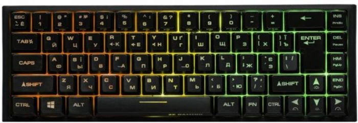 Клавіатура бездротова 2E Gaming KG360UBK RGB Black (2E-KG360UBK)