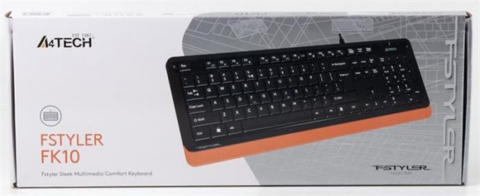 Клавіатура A4Tech FK10 Ukr Orange