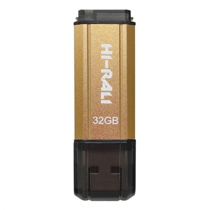 Флеш-накопичувач USB 32GB Hi-Rali Stark Series Gold (HI-32GBSTGD)